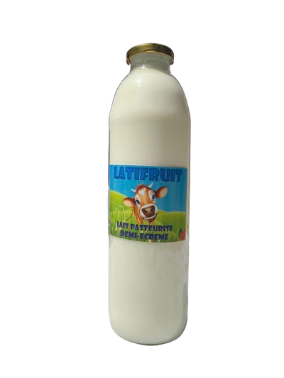 Lait demi-écrémé produit au Bénin