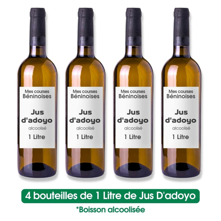 Jus d'adoyo alcoolisé - Pack de 4 bouteilles de 1L