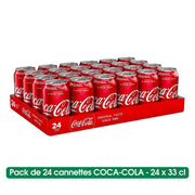 Pack de 24 Canettes de COCA-COLA 33 CL