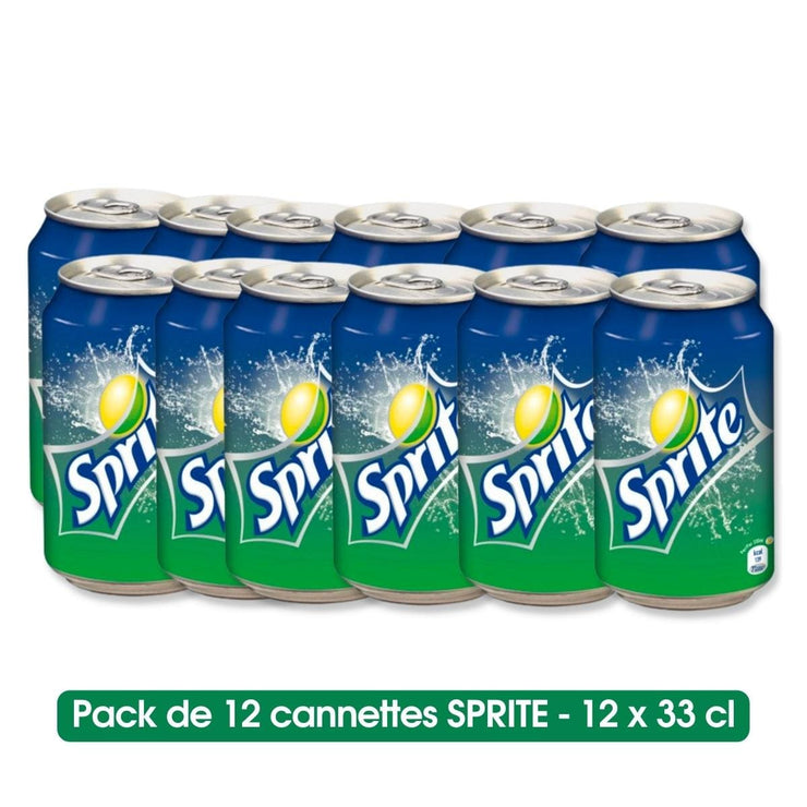 Pack de cannettes de SPRITE 33 CL (12 & 24)