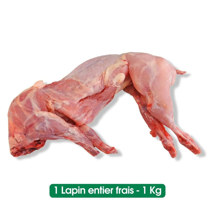 Viande de lapin entier - 1 Kg